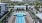 a high angle view of a sports arena
