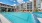 a swimming pool in a resort