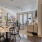 a dining room with a large table